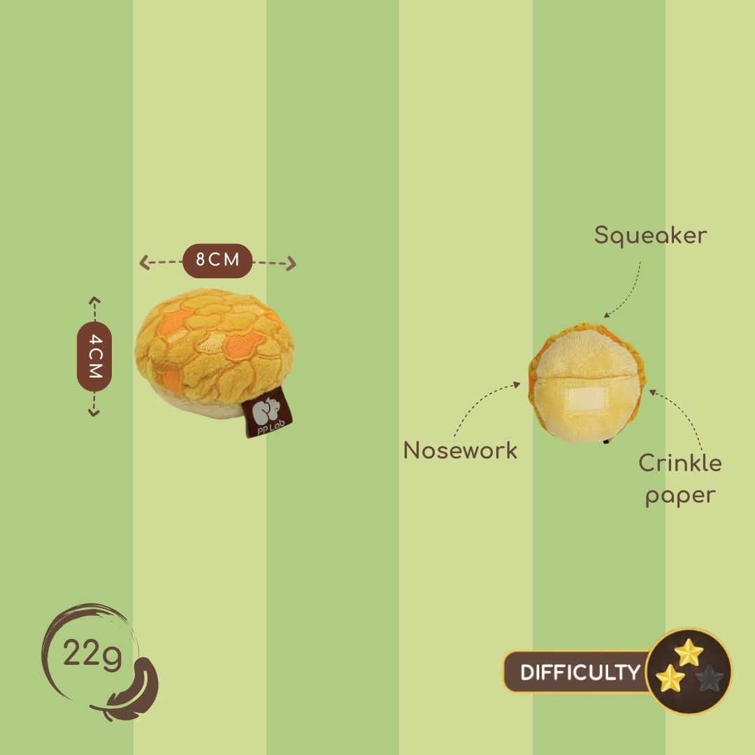 MINI PINEAPPLE BUN & CROISSANT // snuffle toy