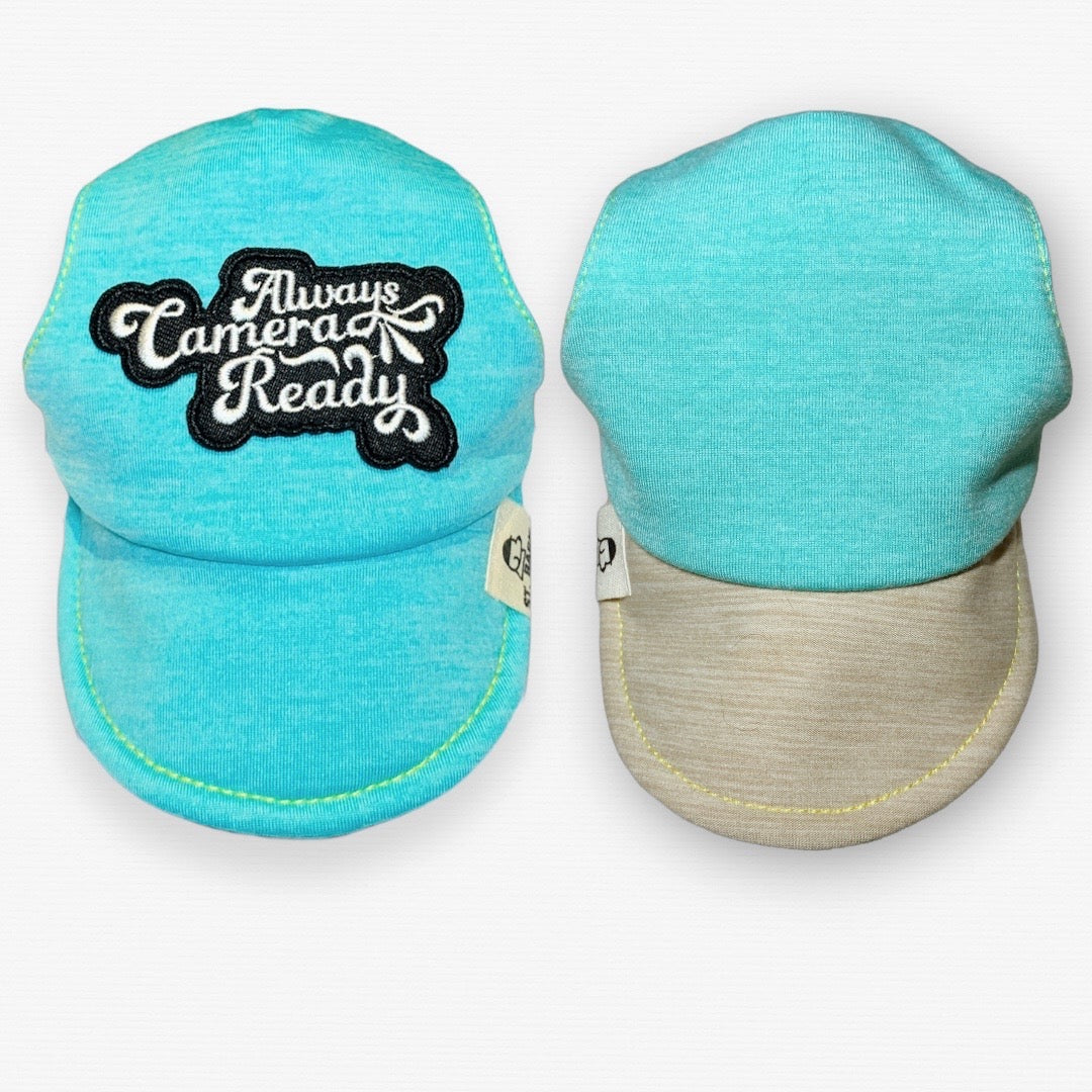 Aquamarine Breeze x Puppuccino Beige // dog hat