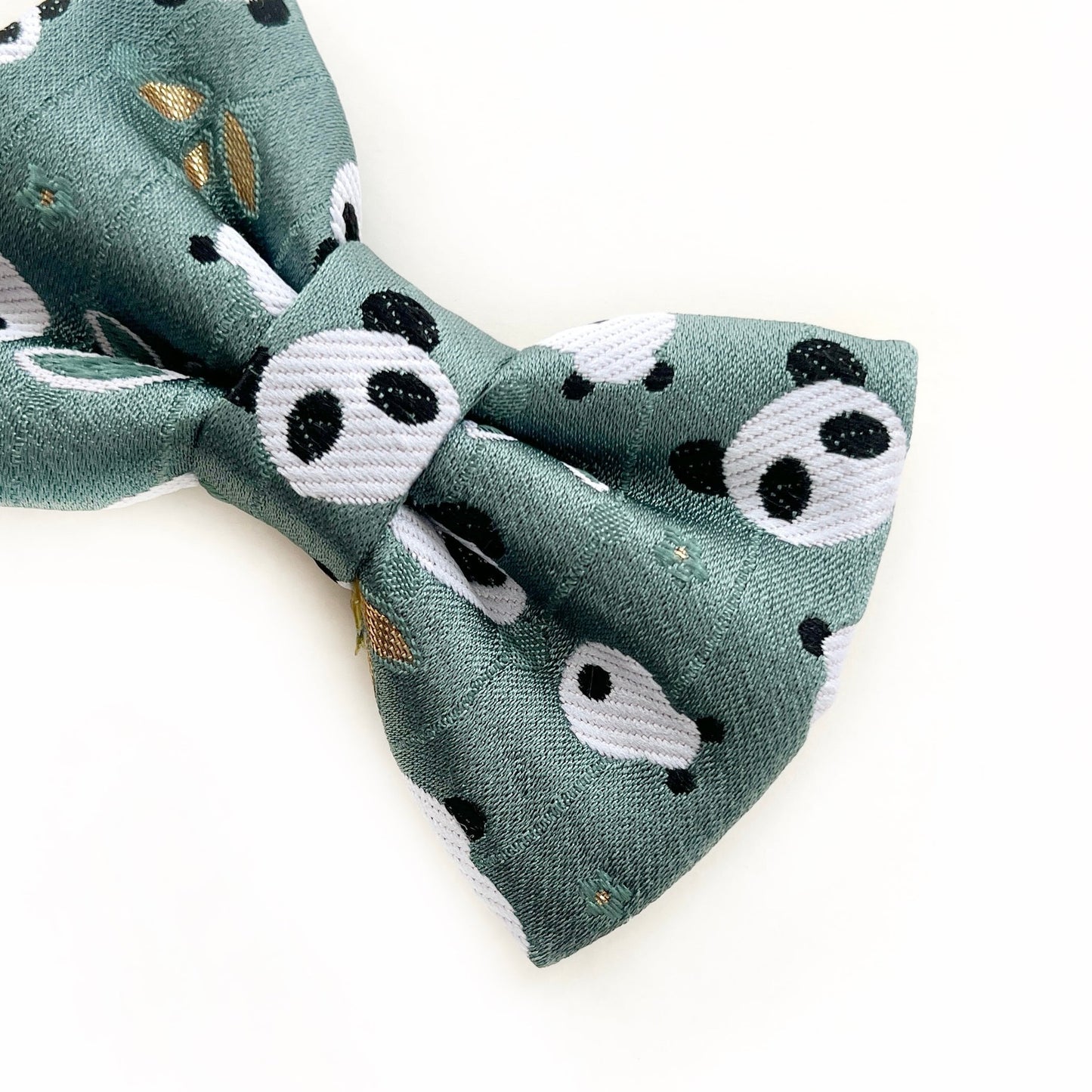 JAPANESE BROCADE PANDA // bow