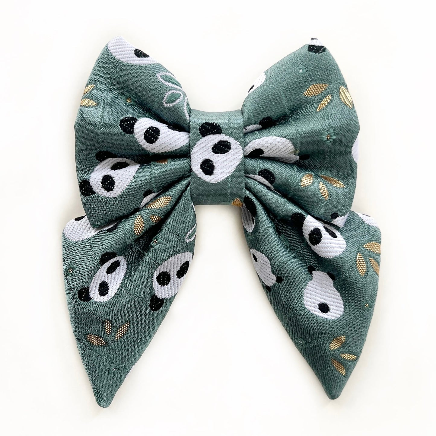 JAPANESE BROCADE PANDA // bow