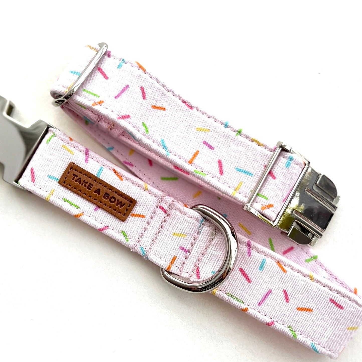 PAWTY SPRINKLES TAFFY PINK // collar
