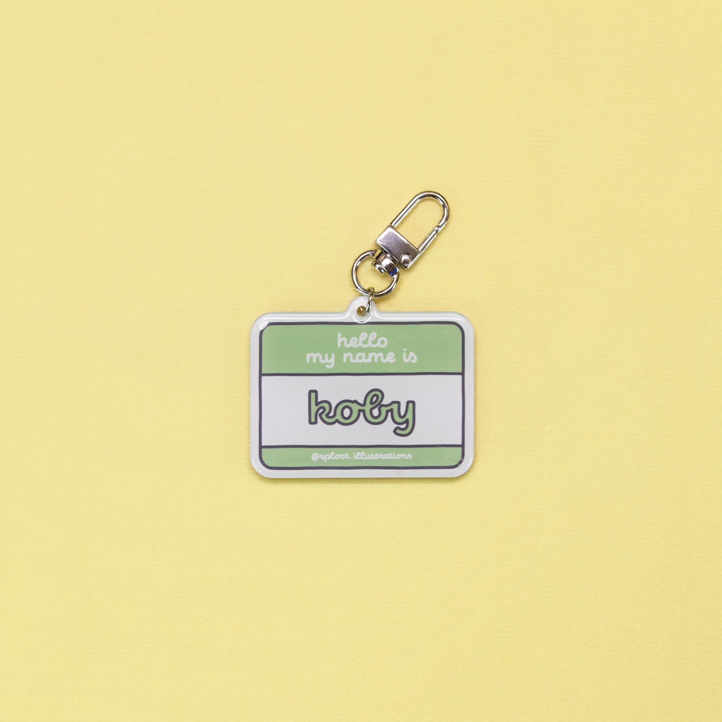 HELLO, MY NAME IS // acrylic tag