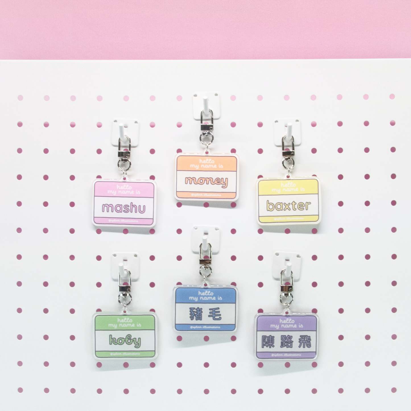 HELLO, MY NAME IS // acrylic tag