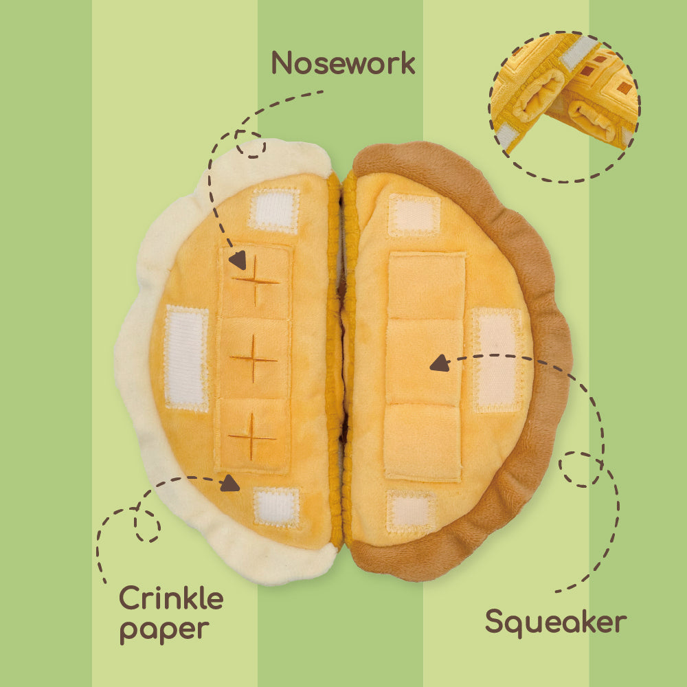 WAFFLE SET // snuffle toy
