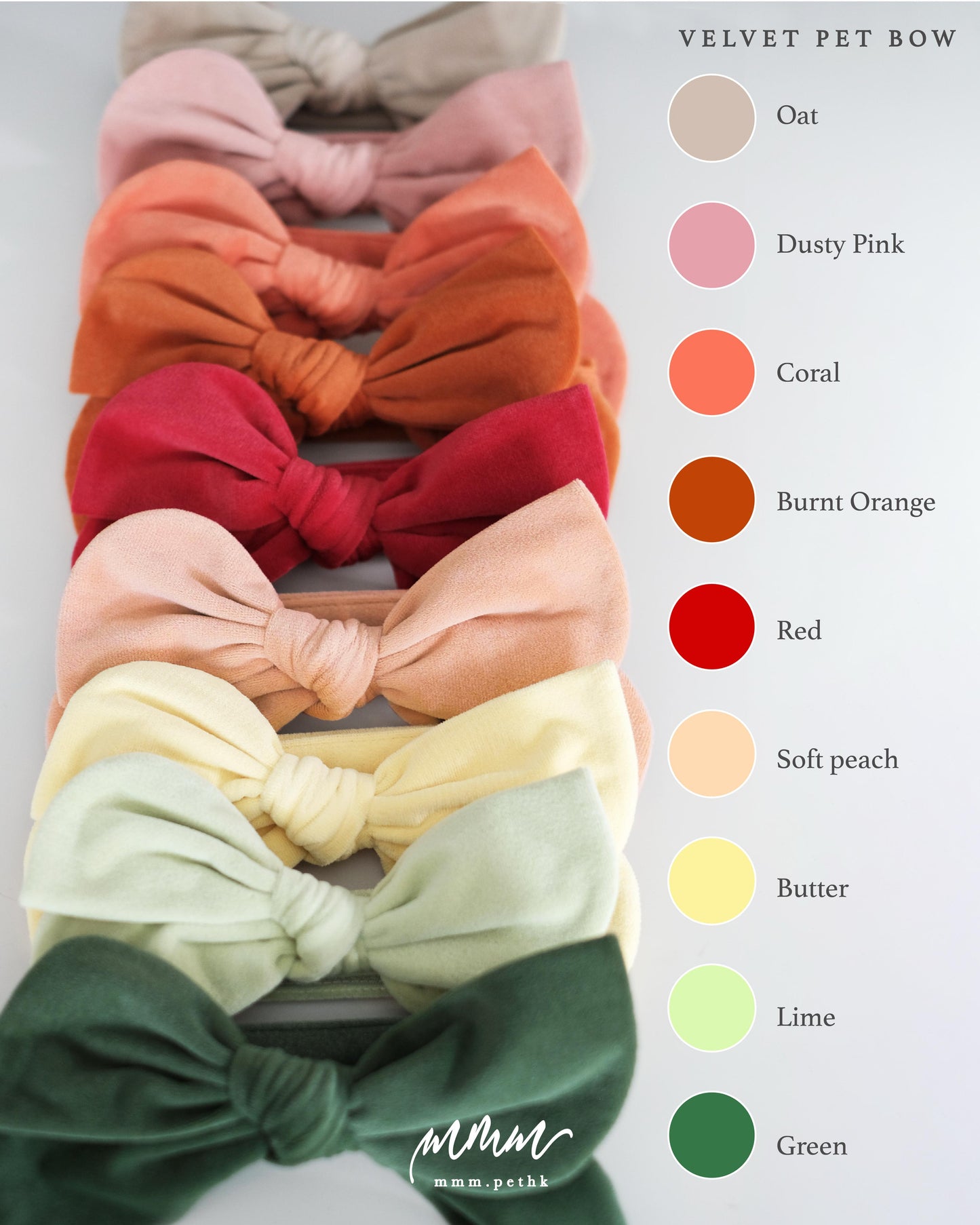 Terracotta Velvet Bows