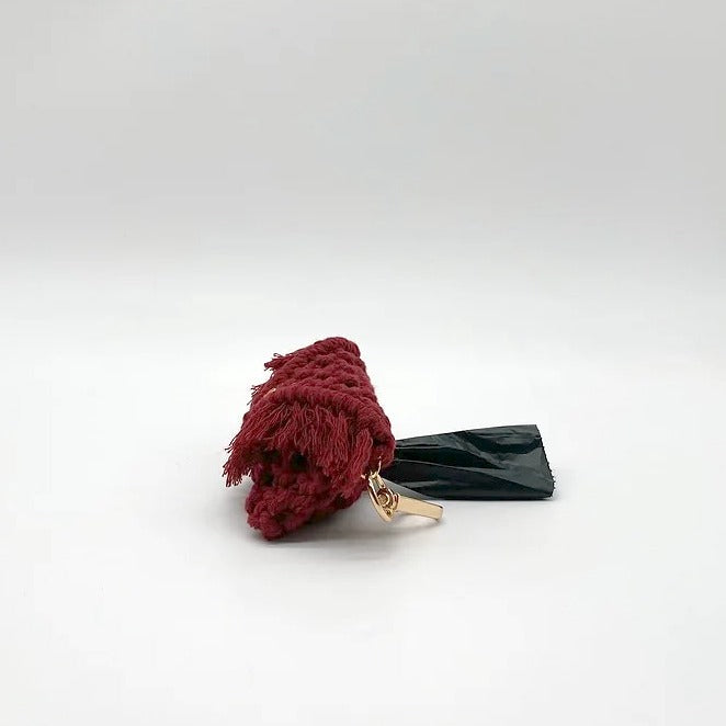 Macrame Poop Bag Holder