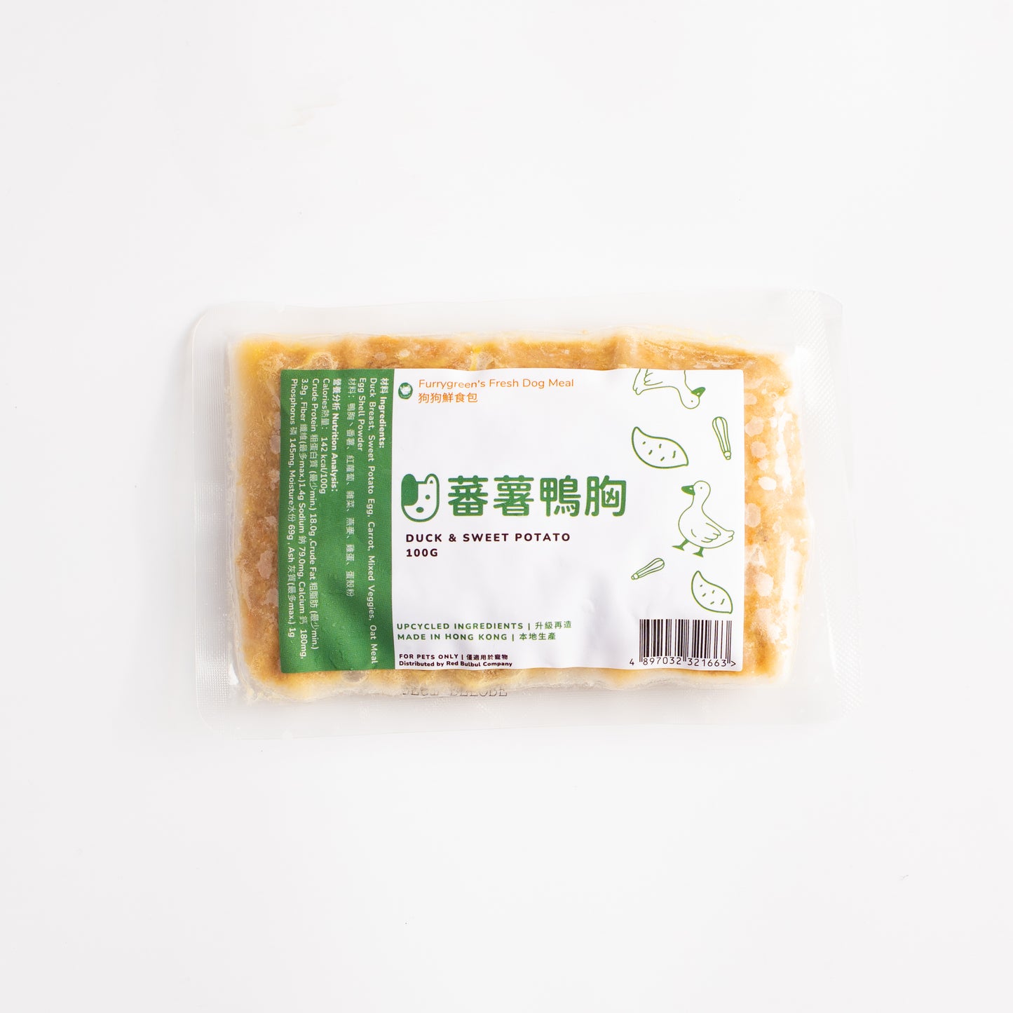 Duck Sweet Potato Fresh Food for Dogs