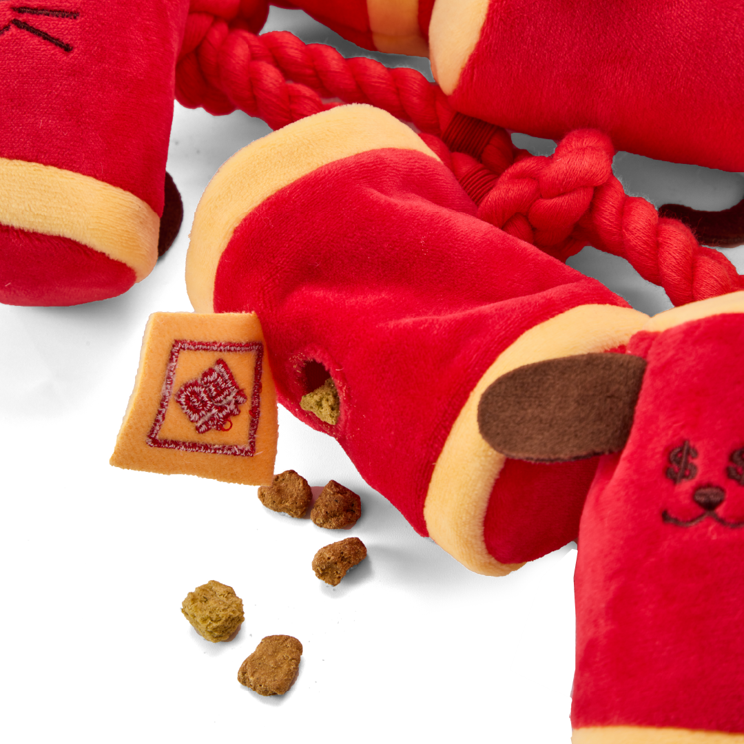 CNY FIRECRACKERS // nosework toy