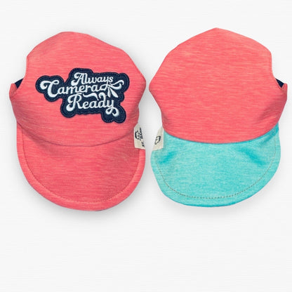 Two-tone Coral Pink // dog hat