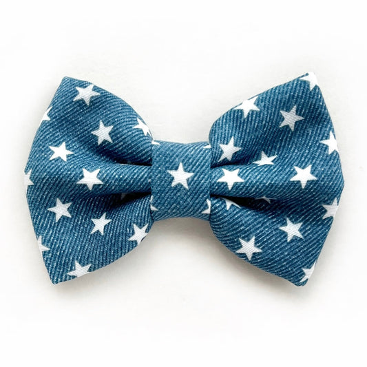 DENIM STARS // bow