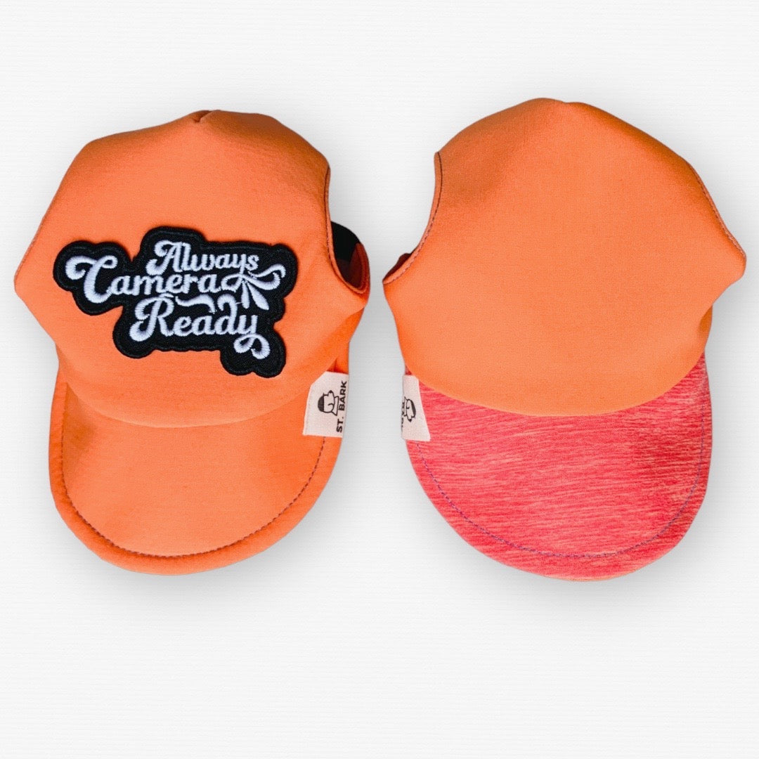 Happy Tangerine x Coral Pink // dog hat