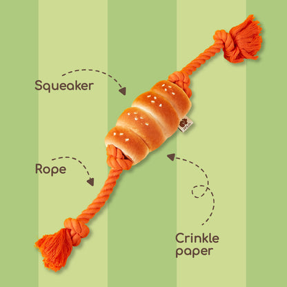 SAUSAGE BUN // snuffle toy