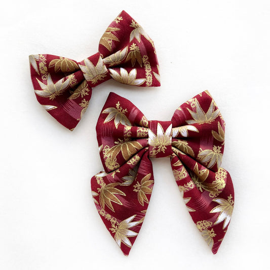 BAMBOO CHIKURIN RED // bow