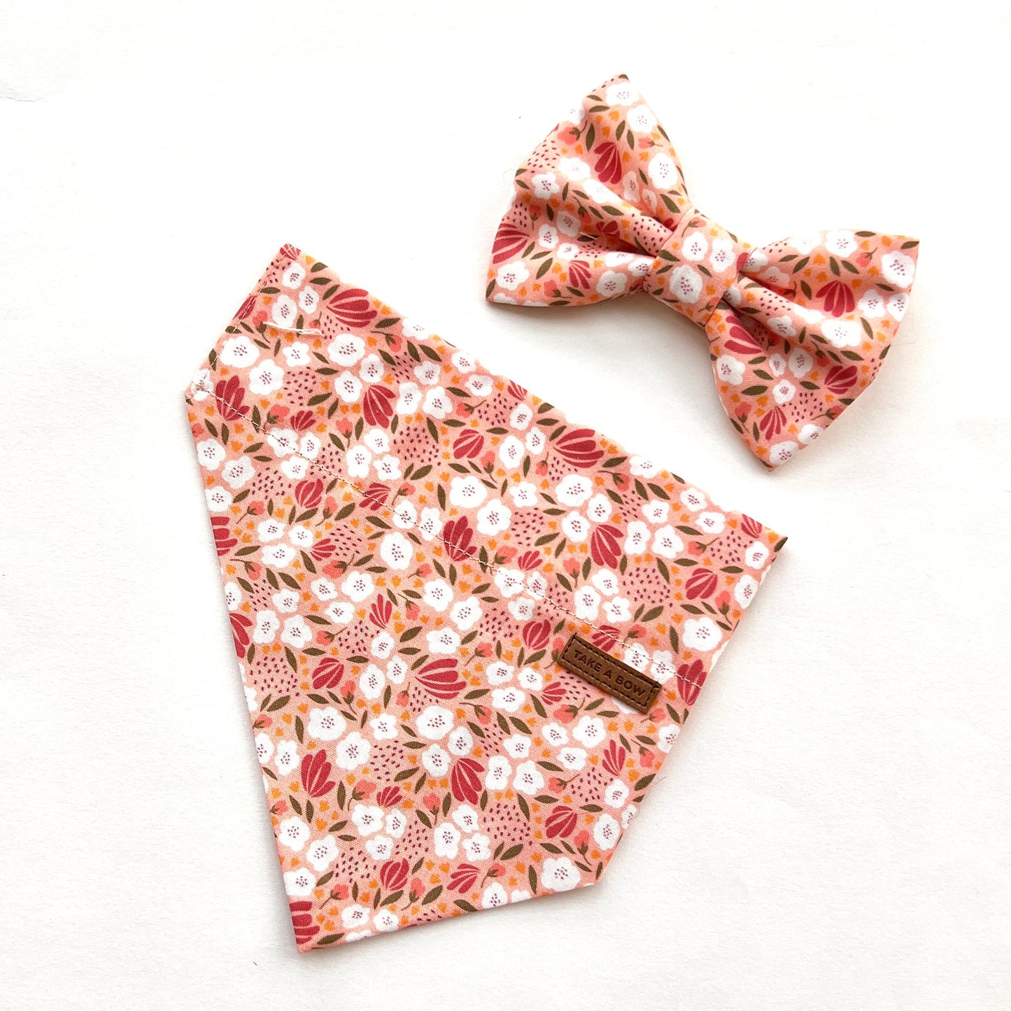 PEACH CAMELLIA // bandana