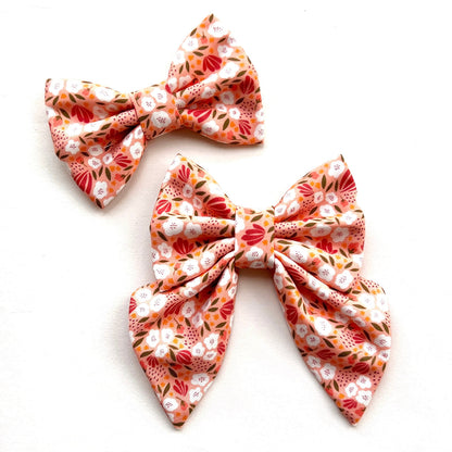 PEACH CAMELLIA // bow