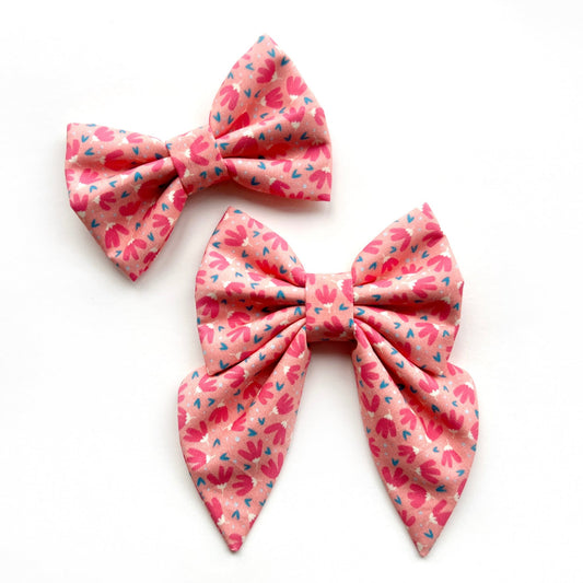 FLOWER POWER PINK // bow
