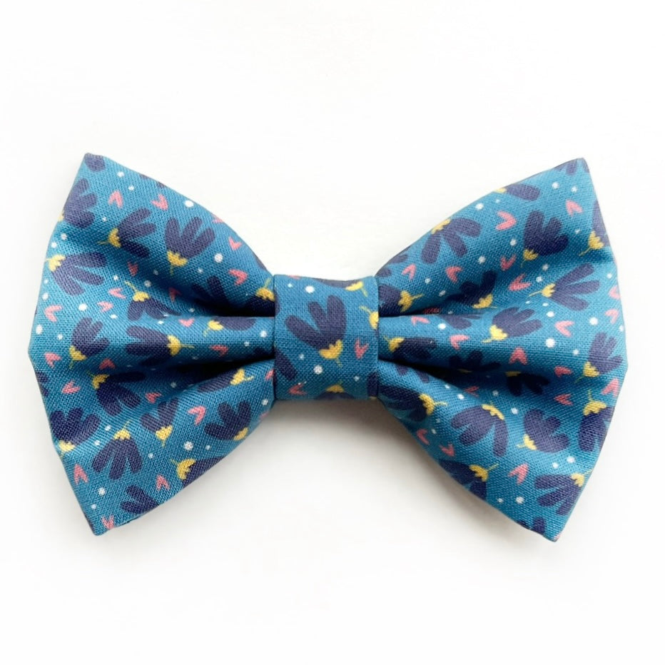 FLOWER POWER BLUE // bow