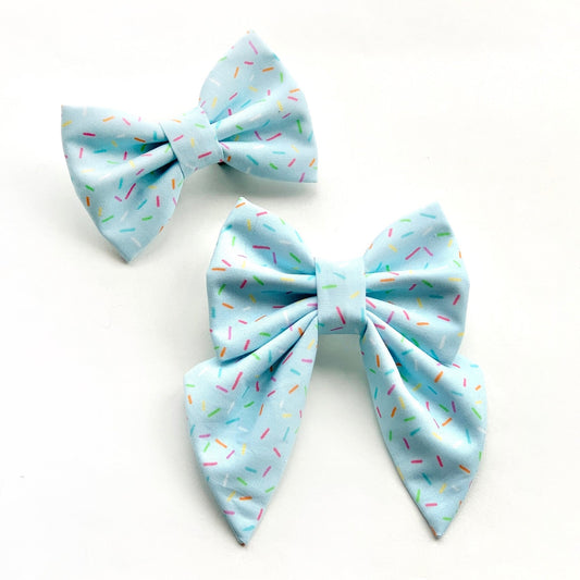 PAWTY SPRINKLES MAYA BLUE // bow