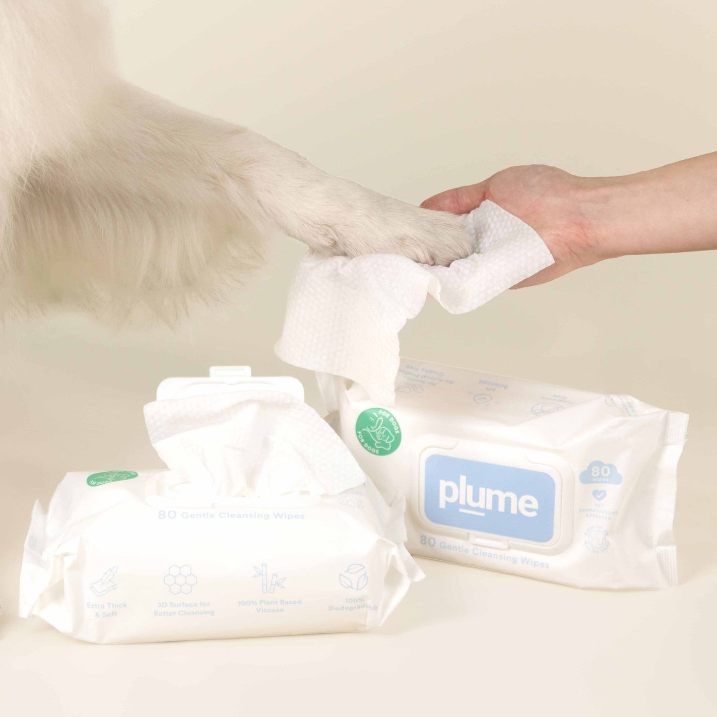 Gentle Cleansing Wet Wipes for Dogs & Cats