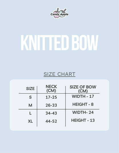BLUE LAGOON // knitted bow