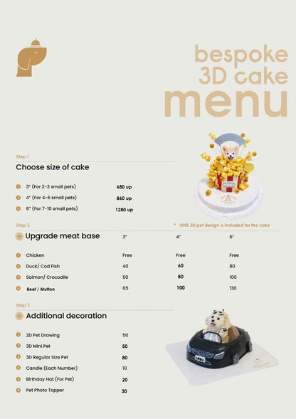 BESPOKE 3D CAKE // pet cake