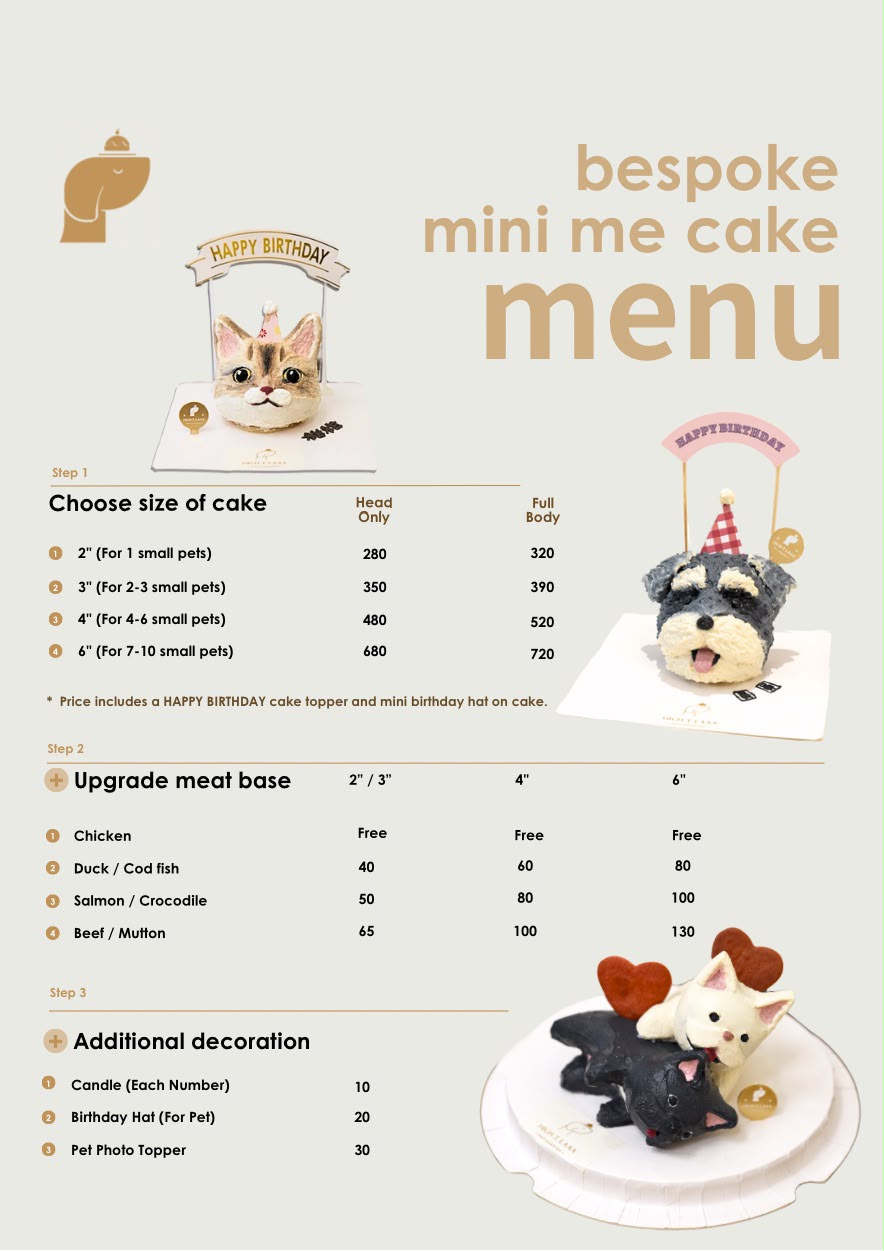 BESPOKE MINI-ME // pet cake