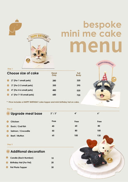 BESPOKE MINI-ME // pet cake