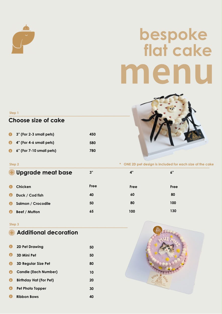 BESPOKE FLAT CAKE // pet cake