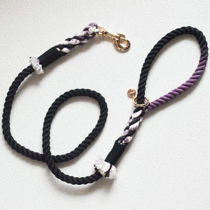 ALL BLACK & ALL WHITE // cotton rope leash