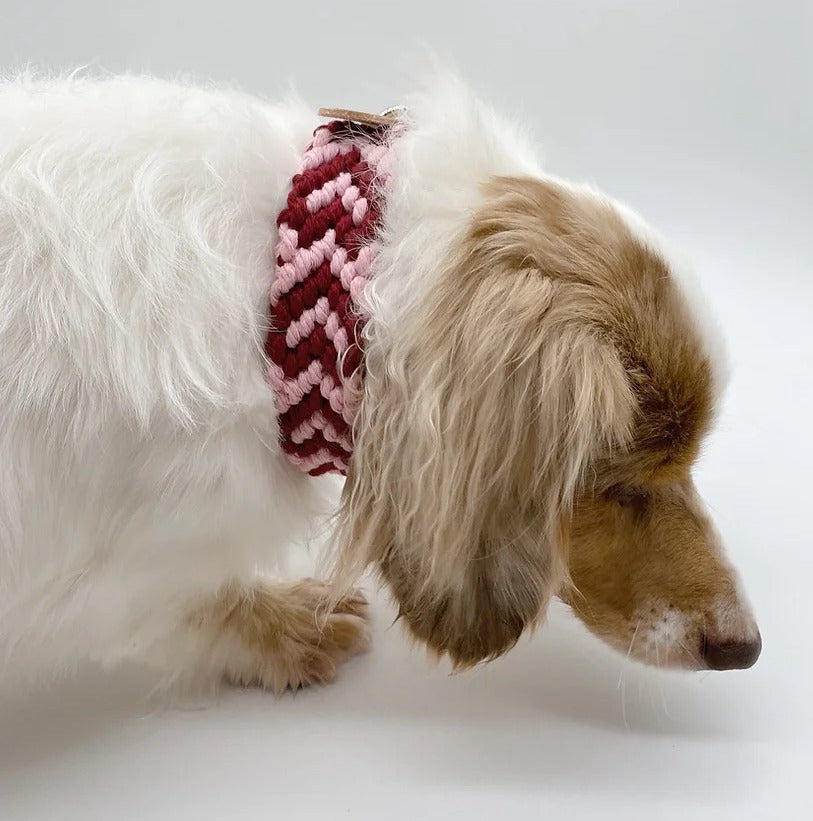 ALL HEARTS // adjustable macrame collar