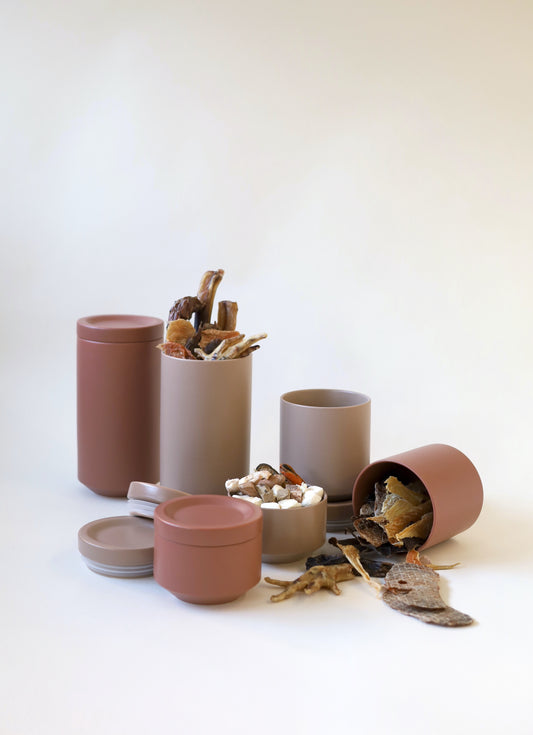 Ceramic treats container